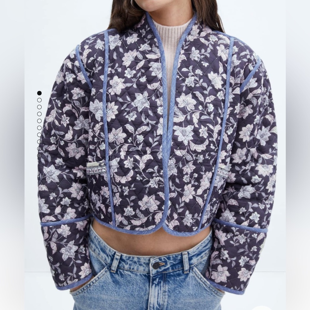 COPY - Mango Quilted Cropped Jacket
